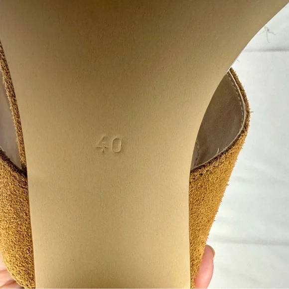 NW/OT Lamica Cognac Leather Slingback Sandal Size 9/40 - Picture 6 of 11